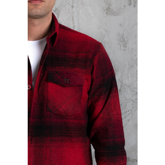 Slimfit Double Pocket Cotton Thick Lumberjack Shirt