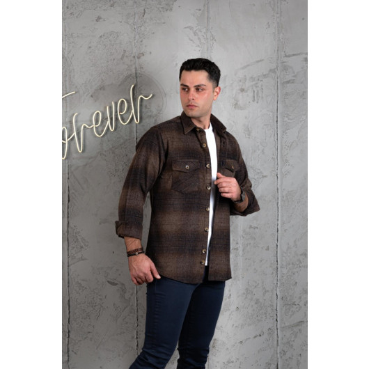 Slimfit Double Pocket Cotton Thick Lumberjack Shirt