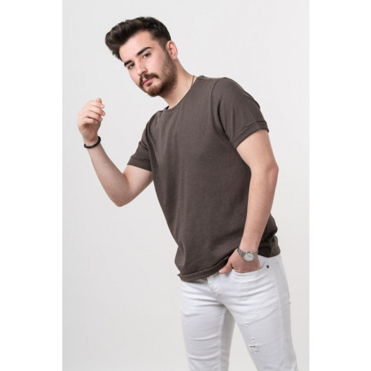 Slimfit Zero Collar Men's T-Shirt