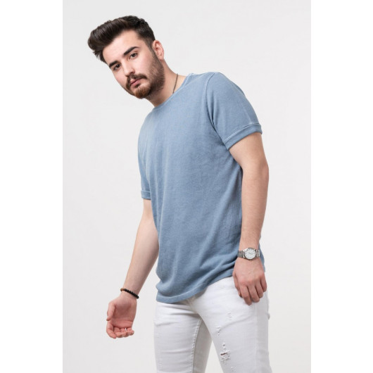 Slimfit Zero Collar Men's T-Shirt