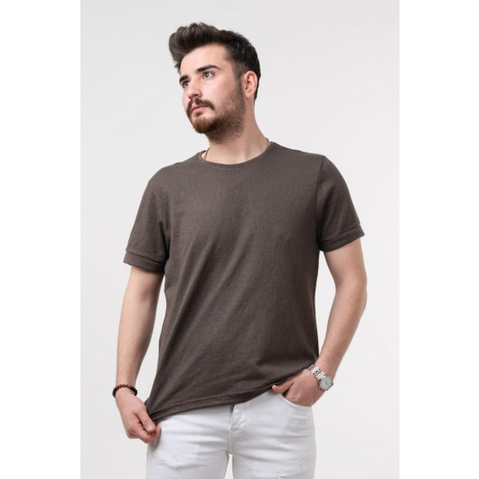 Slimfit Zero Collar Men's T-Shirt