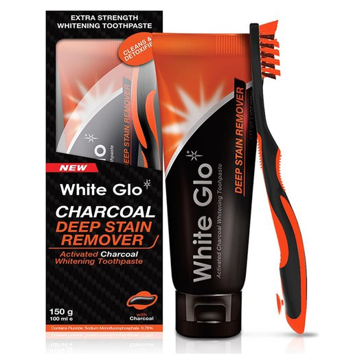 White Glo Activated Charcoal Stain Remover Whitening Toothpaste