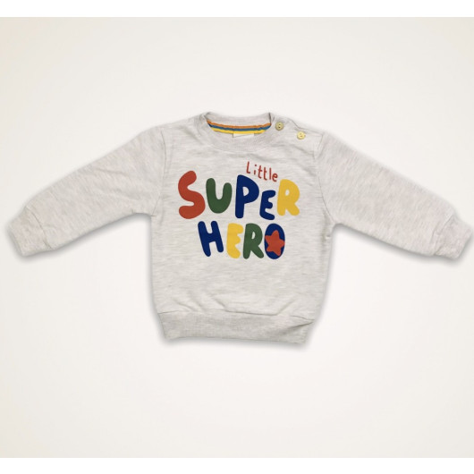 سويت شيرت لحديثي الولادة بكتابة Super Hero
