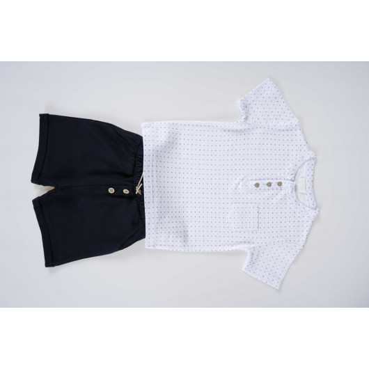 New Season Pocket Model Kids Shorts 2-Piece Suit