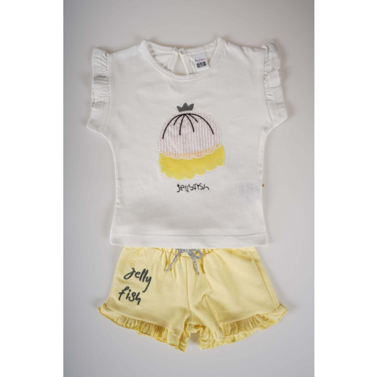 Baby Girl Shorts Cotton 2-Piece Suit