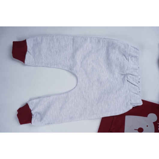 Two-Piece Cotton Pajama Set For Newborn Boys
