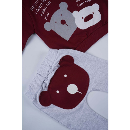 Two-Piece Cotton Pajama Set For Newborn Boys