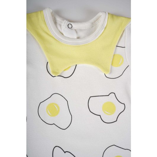 Egg Model Baby Cotton Jumpsuit With Springs