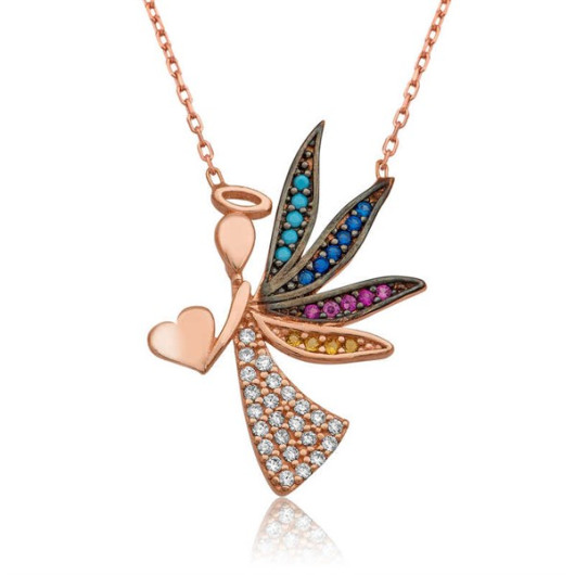 Gms Love Angel Women's Sterling Silver Necklace
