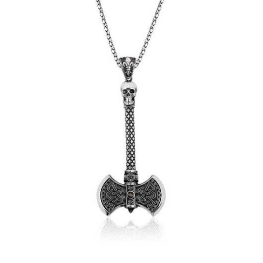 Ax Men's Silver Necklace