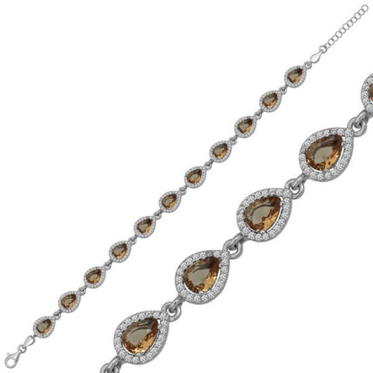 ​Damla Zultanite Stone Women's Sterling Silver Bracelet