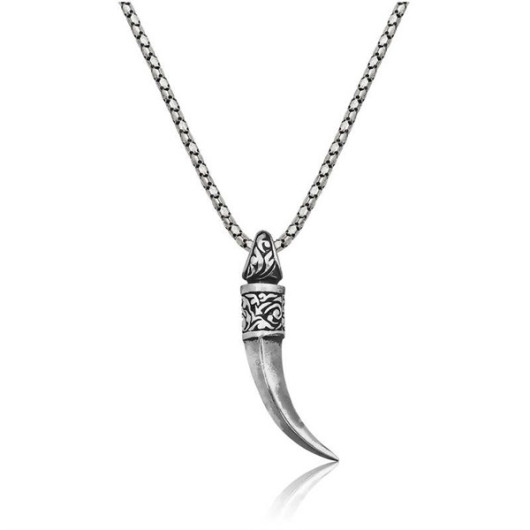 Ivory Men's Silver Necklace