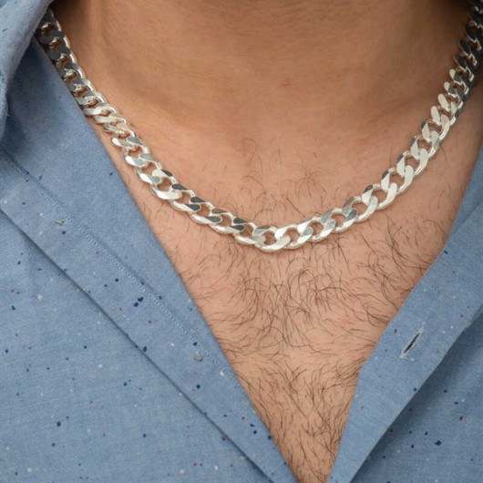 Gms Gourmet Chain Men's Silver Necklace