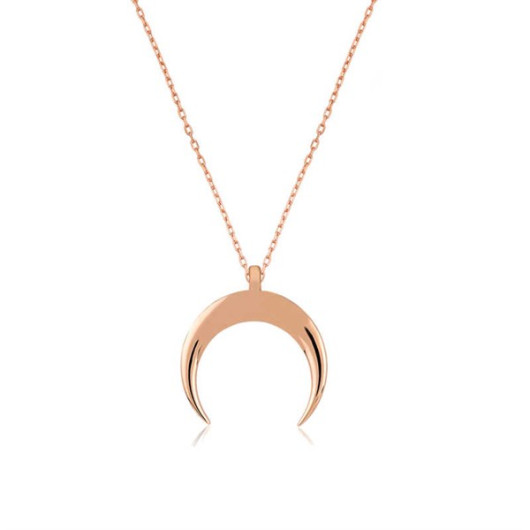 Gms Crescent Women's Silver Necklace