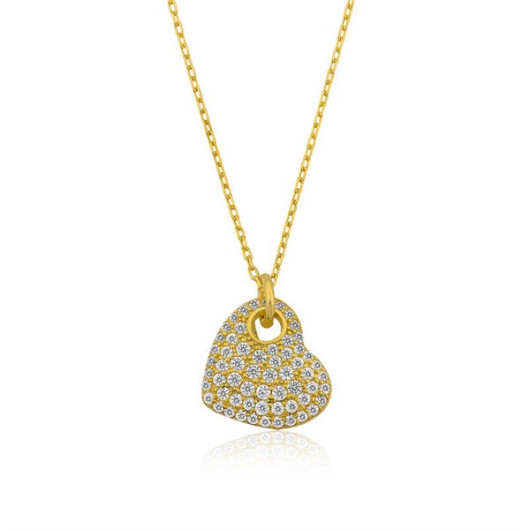 Gms Heart Women's Sterling Silver Necklace