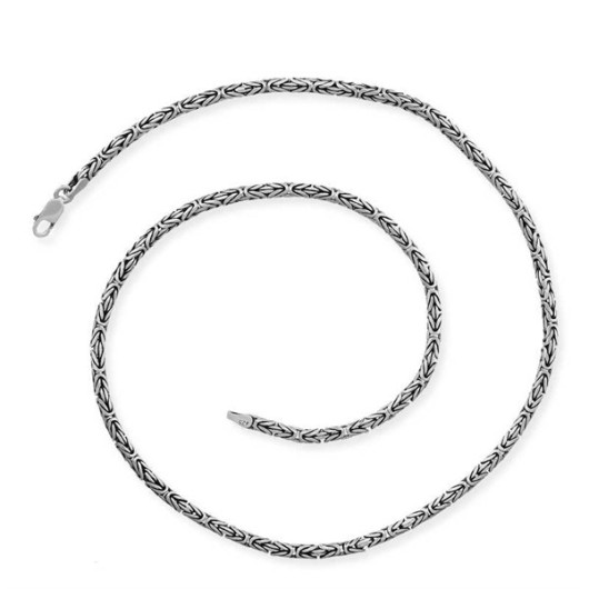 Gms King Silver Chain - 10 Mm Round