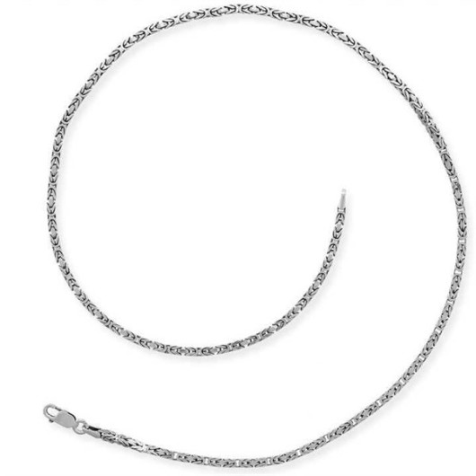 Gms King Silver Chain - 8 Mm Angle