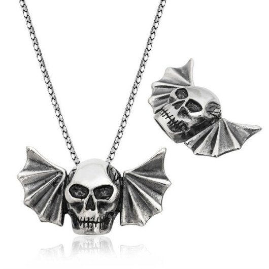 Skull Men's Silver Necklace