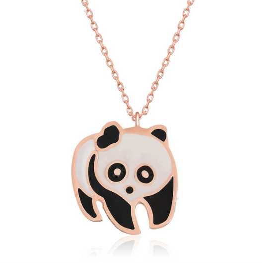 Gms Panda Women's Silver Necklace