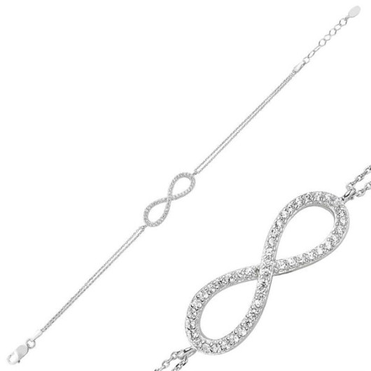 Gms Infinity Women's Silver Bracelet