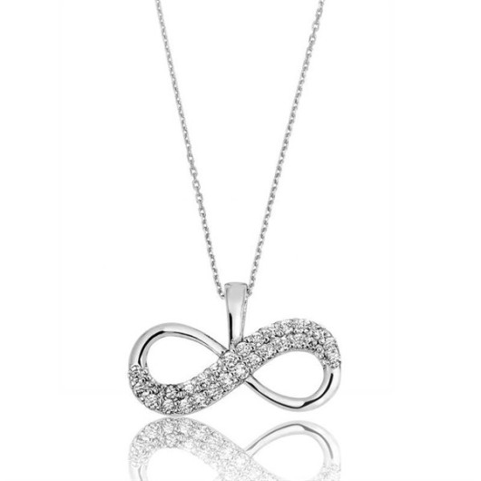 Gms Infinity Women's Sterling Silver Necklace