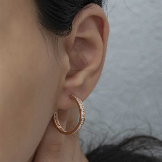 Gms Zircon Stone Ring Women's Sterling Silver Earrings