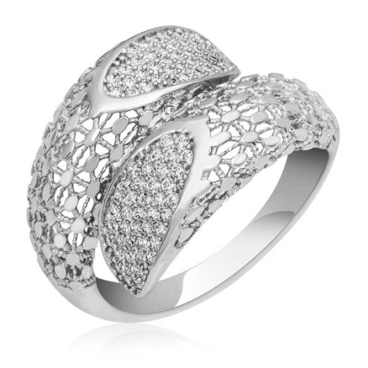 Gms Zircon Stone Women's Silver Ring