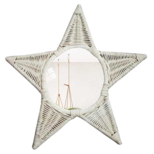 Braided Star Mirror With Led Illumination - Without Varnish