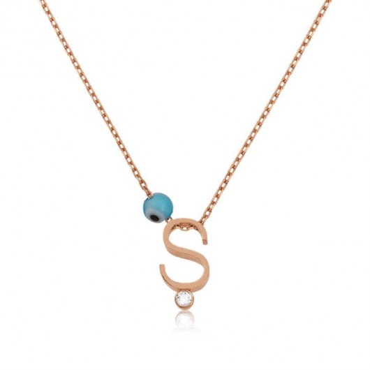 3D Women's Letter Silver Necklace