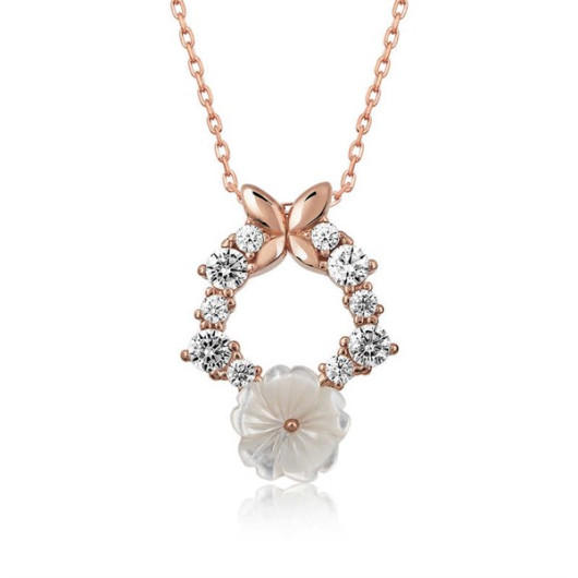 Pb Spring Flower Silver Necklace