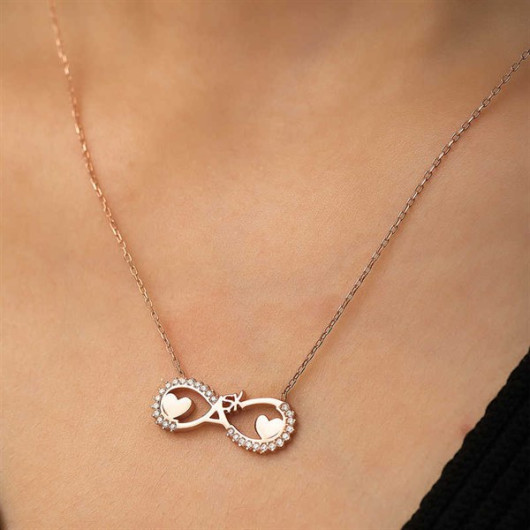 Pb Eternal Love Silver Necklace With Heart