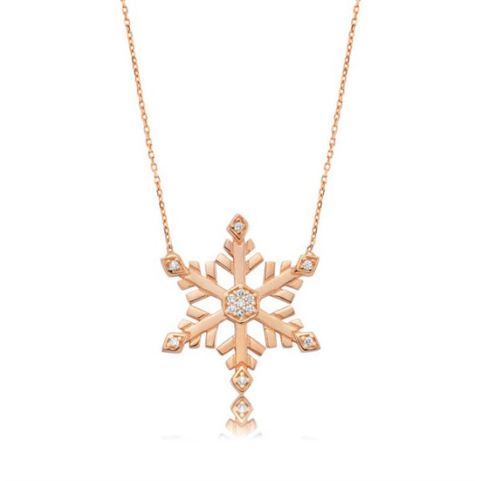 Snowflake Silver Women's Necklace
