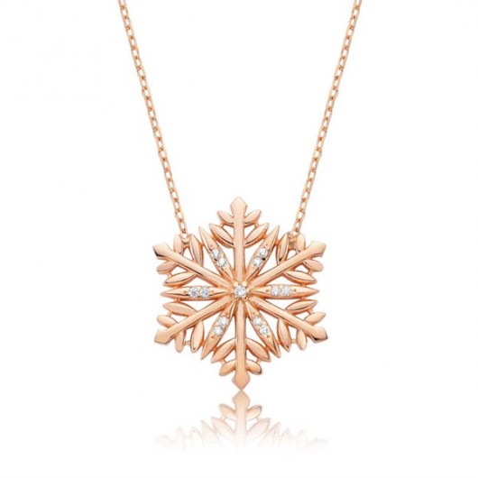 Snowflake Silver Women's Necklace