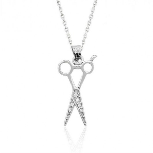 Scissors Women's Silver Necklace