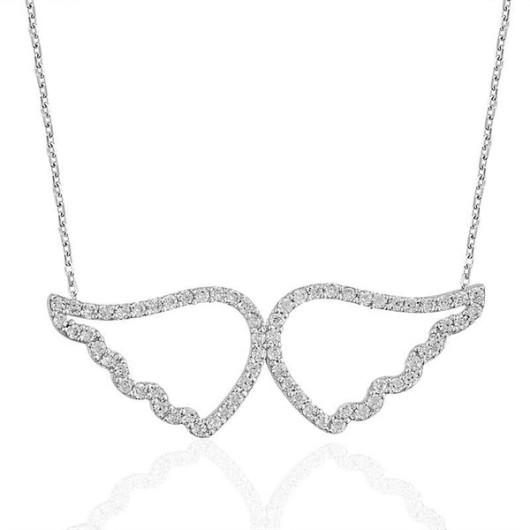 Angel Wing Women's Sterling Silver Necklace