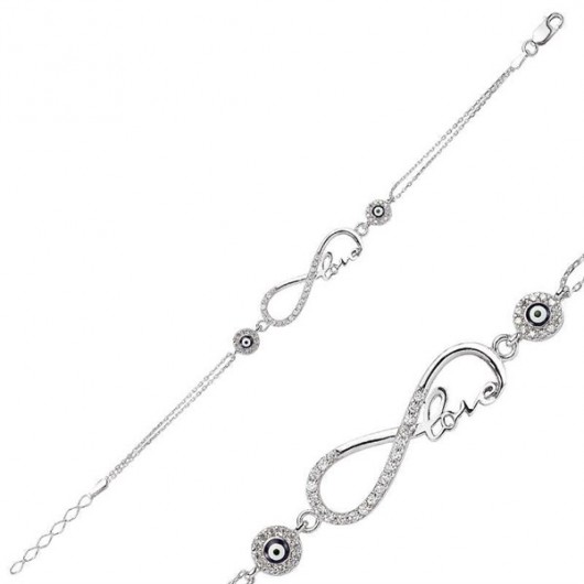 Pb Infinity Love Women's Silver Bracelet