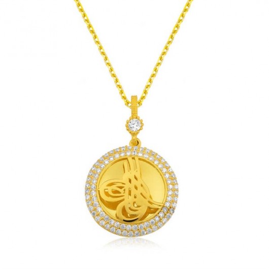Tugra Women's Silver Necklace