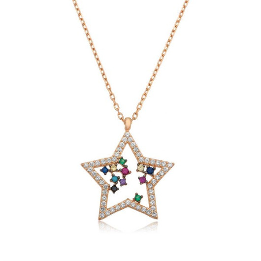 Pb Star Women's Silver Necklace
