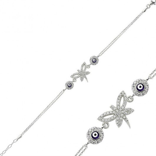 Dragonfly Women's Sterling Silver Bracelet