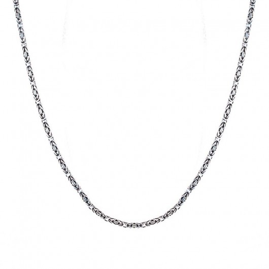 925 Sterling Silver 2Mm Men's King Chain Necklace