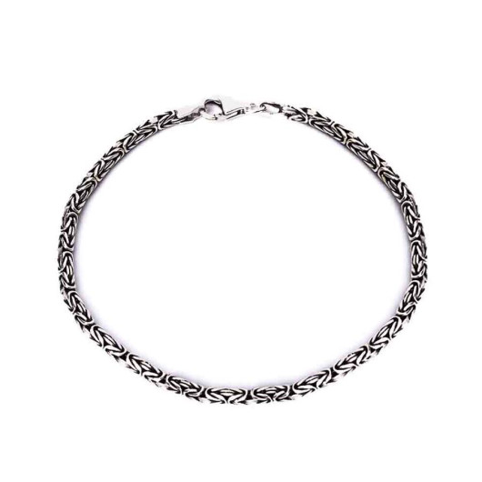 925 Sterling Silver 3.5Mm Men's King Chain Bracelet