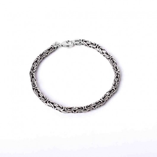 925 Sterling Silver 6Mm Men's King Chain Bracelet