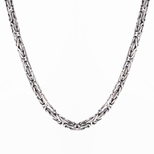 925 Sterling Silver 7.5Mm Men's King Chain Necklace