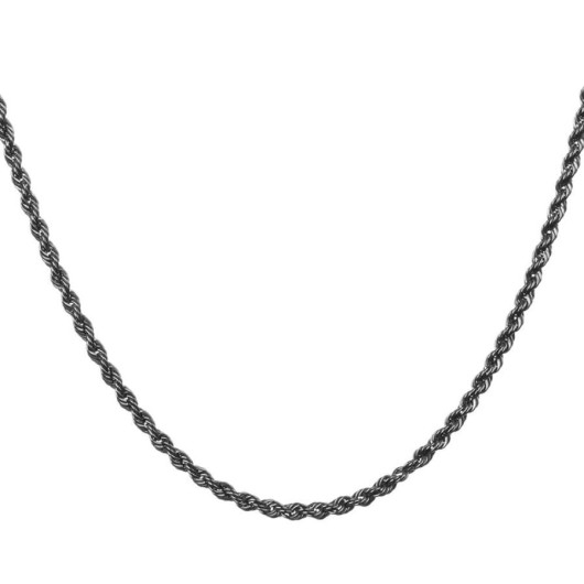 925 Sterling Silver Twisted Men's Chain