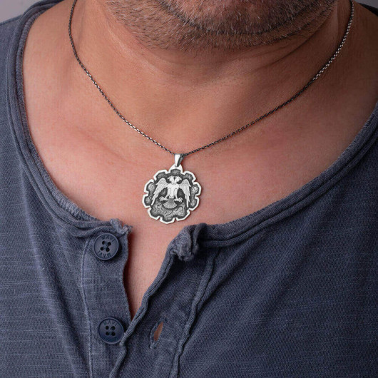Cihan Eagle Silver Necklace