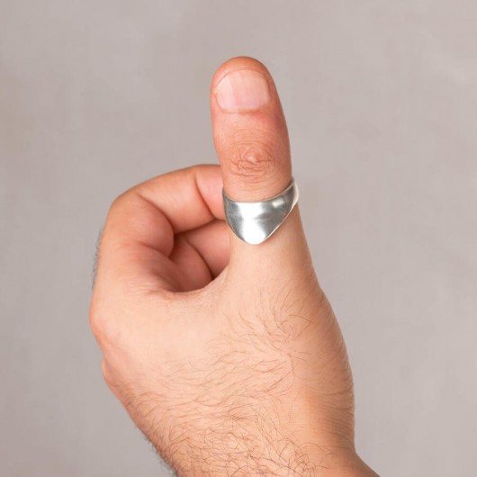 خاتم اصبع الابهام للرجال من الفضة عيار 925 / خاتم أرطغرل