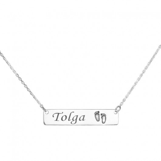 Name Silver Mother-Baby Necklace