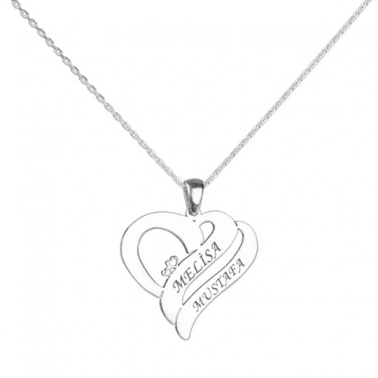 Heart Name Women's Sterling Silver Necklace