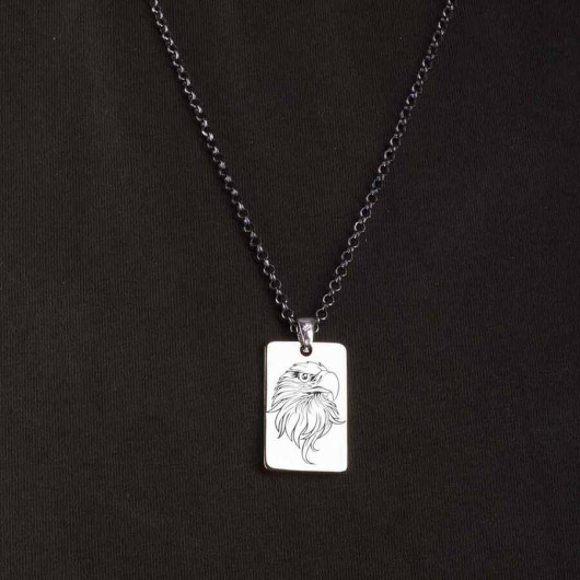 Eagle Figured 925 Sterling Silver Customizable Necklace