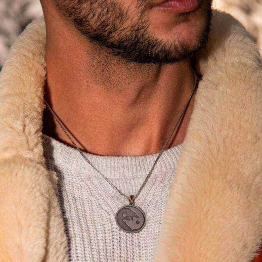 Wolf Yang Design Silver Men's Locket Necklace